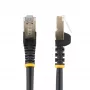 StarTech.com 7,5m CAT6a Ethernet kabelis - 10 Gigabit ekranēts neaizķerams RJ45 100W PoE ielāpu vads - 10GbE STP tīkla kabelis ar stiepes samazinājumu - Melns individuāli testēts/vadi ir UL sertificēti/TIA