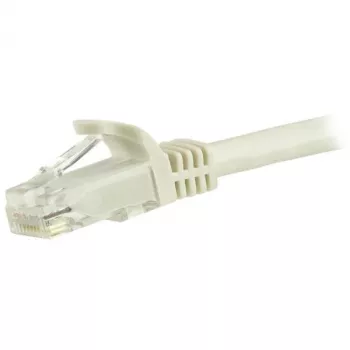 StarTech.com 7,5 m CAT6 Ethernet kabelis - balts CAT 6 Gigabit Ethernet vads - 250 MHz 100 W PoE RJ45 UTP tīkla/pārlādes vads bez aizķeršanās ar stiepes atslogošanu, individuāli testēts