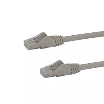 StarTech.com 7,5 m CAT6 Ethernet kabelis - pelēks CAT 6 Gigabit Ethernet vads - 250 MHz 100 W PoE RJ45 UTP tīkla/ielāpu vads bez aizķeršanās ar sprieguma atvieglojumu, individuāli pārbaudīts