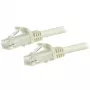 StarTech.com 1,5 m CAT6 Ethernet kabelis - balts CAT 6 Gigabit Ethernet vads - 250 MHz 100 W PoE RJ45 UTP tīkla/plākstera vads bez aizķeršanās ar stiepes aizsardzību, individuāli pārbaudīts