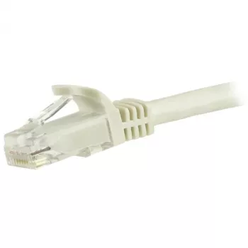 StarTech.com 1,5 m CAT6 Ethernet kabelis - balts CAT 6 Gigabit Ethernet vads - 250 MHz 100 W PoE RJ45 UTP tīkla/plākstera vads bez aizķeršanās ar stiepes aizsardzību, individuāli pārbaudīts