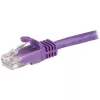 StarTech.com 1,5 m CAT6 Ethernet kabelis - violets CAT 6 Gigabit Ethernet vads - 250 MHz 100 W PoE RJ45 UTP/Patch vads bez aizķeršanās ar stresa samazinājumu, individuāli testēts