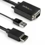 StarTech.com 2 m VGA–HDMI pārveidotāja kabelis ar USB audio atbalstu un barošanu – analogais–digitālais video adaptera kabelis VGA datora pievienošanai HDMI displejam – 1080p vīriešu–vīriešu monitora kabelis