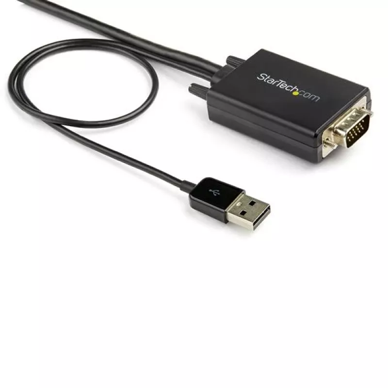 StarTech.com 2 m VGA–HDMI pārveidotāja kabelis ar USB audio atbalstu un barošanu – analogais–digitālais video adaptera kabelis VGA datora pievienošanai HDMI displejam – 1080p vīriešu–vīriešu monitora kabelis