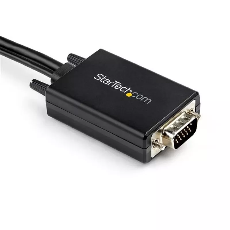 StarTech.com 2 m VGA–HDMI pārveidotāja kabelis ar USB audio atbalstu un barošanu – analogais–digitālais video adaptera kabelis VGA datora pievienošanai HDMI displejam – 1080p vīriešu–vīriešu monitora kabelis