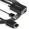 StarTech.com 2 m VGA–HDMI pārveidotāja kabelis ar USB audio atbalstu un barošanu – analogais–digitālais video adaptera kabelis VGA datora pievienošanai HDMI displejam – 1080p vīriešu–vīriešu monitora kabelis
