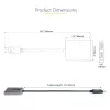 StarTech.com DP uz diviem HDMI MST HUB - Divi HDMI 4K 60Hz - DisplayPort vairāku monitoru adapteris ar 1 pēdas / 30 cm kabeli - DP 1.4 Multi Stream Transport centrs, DSC | HBR3 - DP uz HDMI sadalītājs
