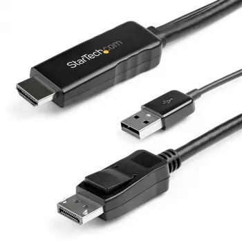 StarTech.com 3 m (9,8 pēdas) HDMI–DisplayPort kabelis — 4K 30 Hz