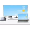StarTech.com 4 nodalījumu Thunderbolt 3 NVMe korpuss, M.2 NVMe SSD diskiem, 1x DisplayPort video/ 2x TB3 pakārtotie porti, 40 Gbps, 72 W barošanas bloks, ārējais cietā diska korpuss