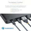 StarTech.com 4 nodalījumu Thunderbolt 3 NVMe korpuss, M.2 NVMe SSD diskiem, 1x DisplayPort video/ 2x TB3 pakārtotie porti, 40 Gbps, 72 W barošanas bloks, ārējais cietā diska korpuss