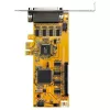 StarTech.com 8 portu PCI Express RS232 seriālais adaptera karte, PCIe RS232 seriālā karte, 16C1050 UART, zema profila seriālā DB9 kontrollera/paplašināšanas karte, 15kV ESD aizsardzība, tikai Windows - TAA