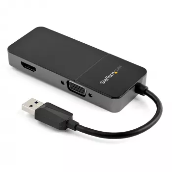 StarTech.com USB 3.0 uz HDMI un VGA adapteris — 4K/1080p USB Type-A divu monitoru multi-ports adapteris-pārveidotājs — ārējā video grafiskā karte vairākiem ekrāniem — vairāku displeju USB adapteris