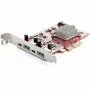 StarTech.com 4 portu USB PCIe karte - 10Gbps USB PCI Express paplašināšanas karte ar 2 kontrolleriem - 2x USB-C & 2x USB-A porti (USB 3.2/3.1 Gen 2) - USB/USB-C PCI-e karte - pilna profila