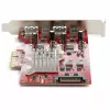 StarTech.com 4 portu USB PCIe karte - 10Gbps USB PCI Express paplašināšanas karte ar 2 kontrolleriem - 2x USB-C & 2x USB-A porti (USB 3.2/3.1 Gen 2) - USB/USB-C PCI-e karte - pilna profila