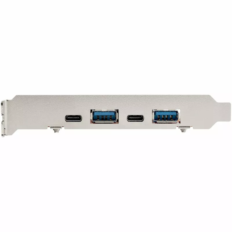 StarTech.com 4 portu USB PCIe karte - 10Gbps USB PCI Express paplašināšanas karte ar 2 kontrolleriem - 2x USB-C & 2x USB-A porti (USB 3.2/3.1 Gen 2) - USB/USB-C PCI-e karte - pilna profila
