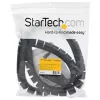StarTech.com 1,5 m (4,9 pēdas) kabeļu pārvaldības uzmava – spirālveida – 45 mm (1,8 collas) diametrs | Kabeļu organizētājs | Izplešama spirālveida aptinums | Komplektā kabeļu ievietošanas rīks | Melns