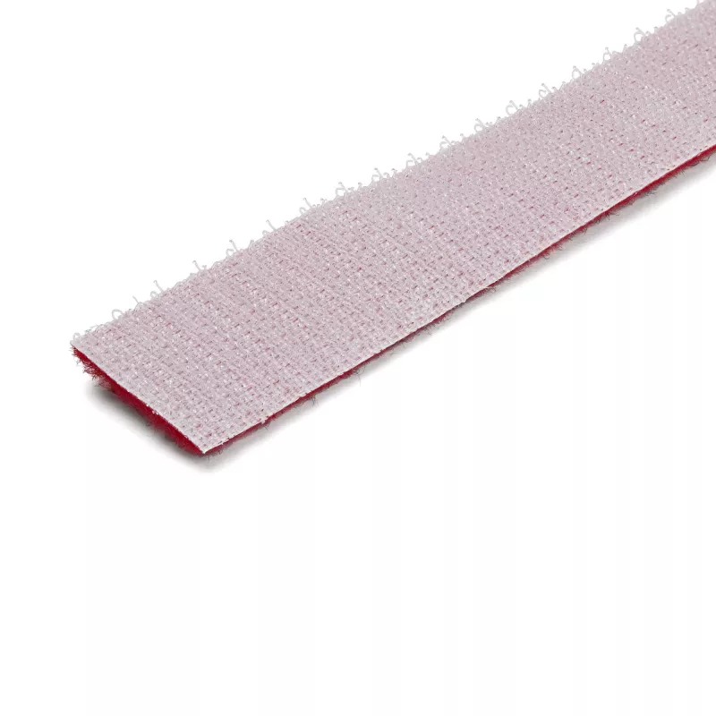 StarTech.com 15,24 m Āķa un cilpas ruļļa — Pielāgojami atkārtoti lietojami kabeļu stiprinājumi — Lielapjoma rūpnieciskā vadu stiprināšanas lente / Regulējami auduma aptinumi, sarkani / Atkārtoti lietojamas pašsaķerošas kabeļu pārvaldības siksnas