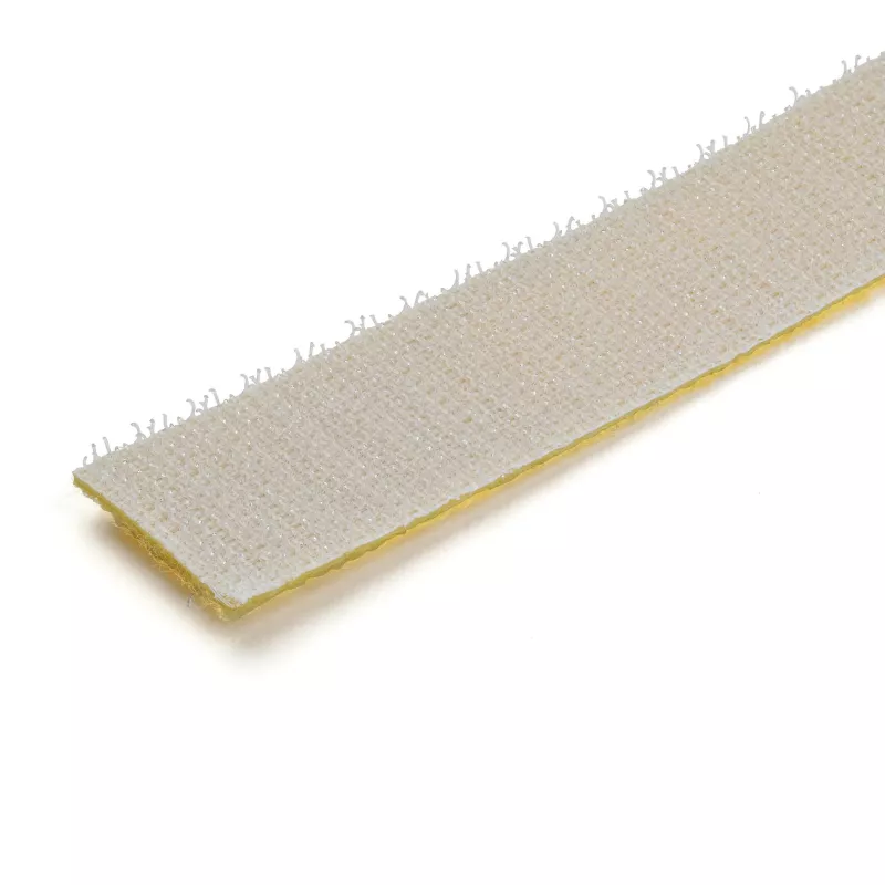 StarTech.com 25 pēdu āķa un cilpas ruļļa lente - pēc izmēra griežami atkārtoti izmantojami kabeļu savilcēji - rūpniecisks vadu stiprināšanas lentes rullis / regulējami auduma aptinumi dzeltenā krāsā / atkārtoti izmantojamas pašsaķeres kabeļu pārvaldības siksnas