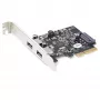StarTech.com 2 portu USB PCIe karte ar 10 Gbit/s katrā portā - USB 3.1/3.2 Gen 2 Type-A PCI Express 3.0 x2 resursdatora kontrollera paplašināšanas karte - pievienojamā adaptera karte - pilna/zema profila - Windows & Linux