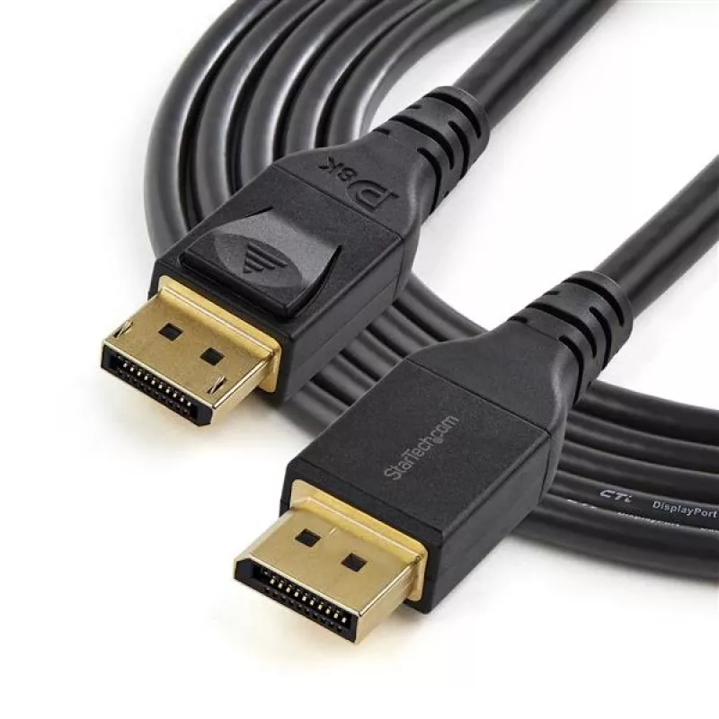 StarTech.com 13ft (4m) VESA sertificēts DisplayPort 1.4 kabelis, 8K 60Hz HBR3 HDR, UHD DisplayPort–DisplayPort monitora vads, Ultra HD 4K 120Hz DP 1.4 video kabelis V/V DP savienotājs