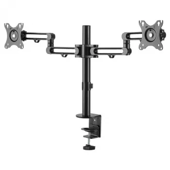 StarTech.com galda stiprinājuma dubultais monitora statīvs - galda skavas VESA saderīgs monitora statīvs līdz 32 collu displejiem - ergonomisks locīklu monitora statīvs - regulējams augstums/slīpums/pagrieziens/rotācija