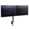StarTech.com galda stiprinājuma dubultais monitora statīvs - galda skavas VESA saderīgs monitora statīvs līdz 32 collu displejiem - ergonomisks locīklu monitora statīvs - regulējams augstums/slīpums/pagrieziens/rotācija