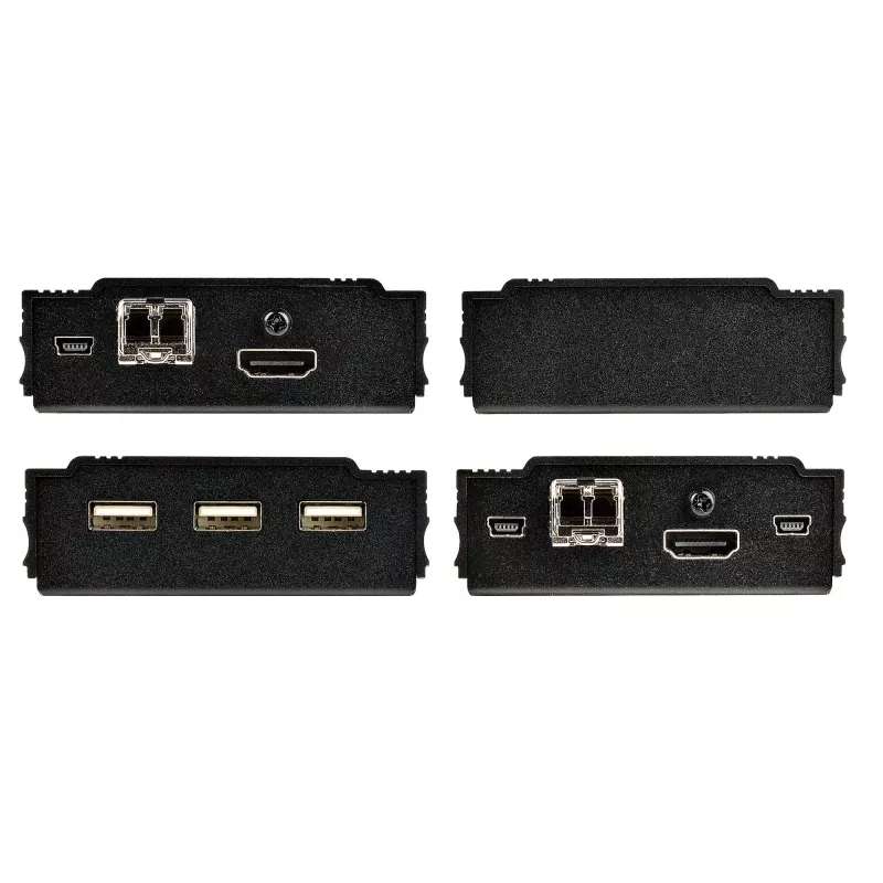 StarTech.com 4K HDMI KVM pagarinātājs pa optisko šķiedru - HDMI Video & USB attālā KVM pārslēdzēja/ konsoles pagarinātājs - līdz 984 pēdām/300m (daudzrežīmu) - 2x 10G MMF SFP+ moduļi - KVM pagarināšanas komplekts (TX/RX)