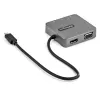 StarTech.com USB-C daudzfunkciju adapteris - USB 3.1 Gen 2 Type-C mini dokstacija - USB-C uz 4K HDMI vai 1080p VGA video - 10Gbps USB-A USB-C, GbE - pārnēsājama ceļojumu klēpjdatora dokstacija - darbojas ar Thunderbolt 3