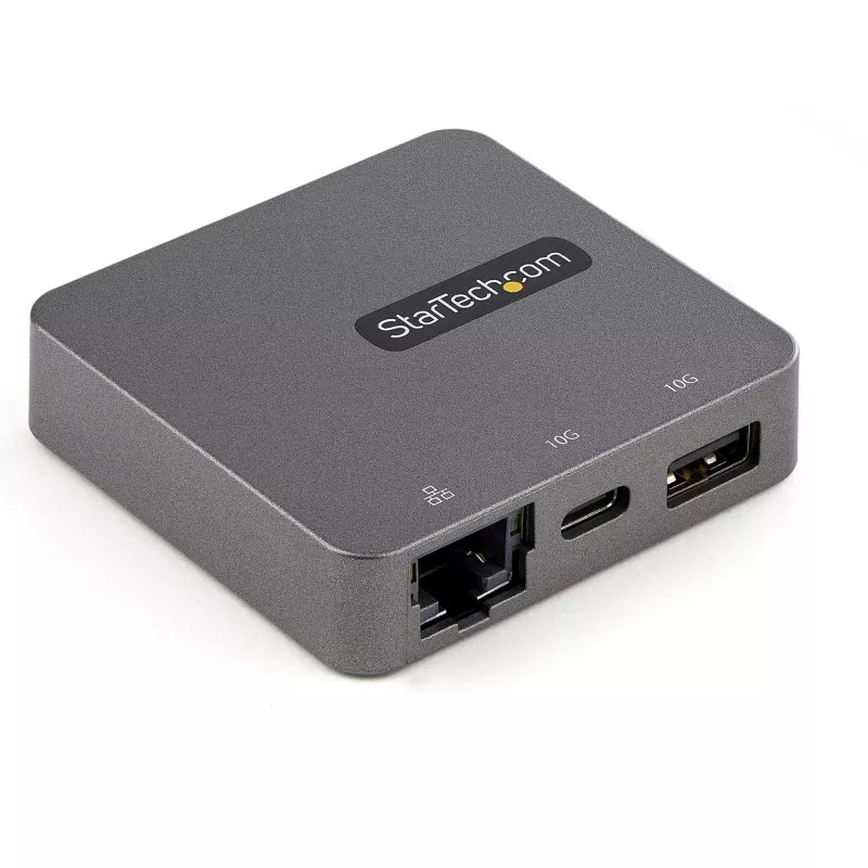 StarTech.com USB-C daudzfunkciju adapteris - USB 3.1 Gen 2 Type-C mini dokstacija - USB-C uz 4K HDMI vai 1080p VGA video - 10Gbps USB-A USB-C, GbE - pārnēsājama ceļojumu klēpjdatora dokstacija - darbojas ar Thunderbolt 3