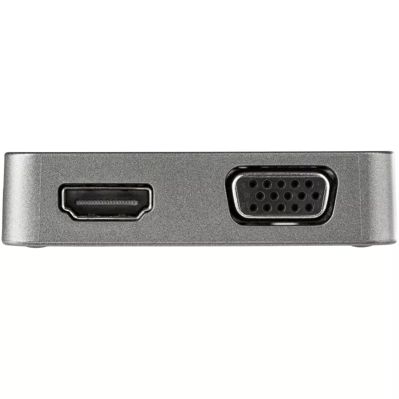 StarTech.com USB-C daudzfunkciju adapteris - USB 3.1 Gen 2 Type-C mini dokstacija - USB-C uz 4K HDMI vai 1080p VGA video - 10Gbps USB-A USB-C, GbE - pārnēsājama ceļojumu klēpjdatora dokstacija - darbojas ar Thunderbolt 3