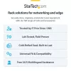 StarTech.com 4U sienas montāžas tīkla statīvs - 14 collu dziļš (zema profila) - 19 collu paneļa kronšteins seklam serveru un IT aprīkojumam, tīkla komutatoriem - 44 mārciņas/20 kg svara ietilpība, melns