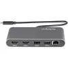 StarTech.com Dual-Monitor Thunderbolt Mini Dock, 4K 60Hz HDMI, bezvadu dokstacija operētājsistēmām Windows un Mac, Gigabit Ethernet, 1 x USB 5Gbps un 1x USB 2.0, 11 collu (28 cm) kabelis