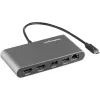StarTech.com Dual-Monitor Thunderbolt Mini Dock, 4K 60Hz HDMI, bezvadu dokstacija operētājsistēmām Windows un Mac, Gigabit Ethernet, 1 x USB 5Gbps un 1x USB 2.0, 11 collu (28 cm) kabelis