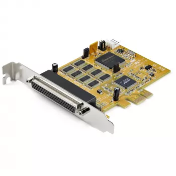 StarTech.com 8 portu PCI Express RS232 seriālais adapteris, PCIe RS232 seriālā karte, 16C1050 UART, daudzportu seriālais DB9 kontrolieris/paplašināšanas karte, 15 kV ESD aizsardzība, tikai Windows — TAA