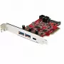 StarTech.com 5-Port USB PCIe Card - 10Gbps USB 3.1 Gen 2 PCIe Card w/ 1x USB-C & 2x USB-A - 1x 2 Port IDC (Internal 5Gbps USB Header Expansion) - USB C PCI Express kontrolieris Card