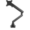 StarTech.com galda monitora kronšteins ar 2x USB 3.0 pieslēgvietām, plāns pilnas kustības viena monitora stiprinājums, līdz 34 collu (17.6 lb/8 kg) VESA displejs, skavas/caurlaides stiprinājums, mehāniskā atspere