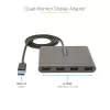 StarTech.com USB 3.0 uz četrkāršu HDMI adapteri, USB uz 4x HDMI monitors pārveidotājs operētājsistēmai Windows (nav atbalsta macOS/ChromeOS/Linux) - TAA