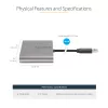 StarTech.com USB 3.0 uz četrkāršu HDMI adapteri, USB uz 4x HDMI monitors pārveidotājs operētājsistēmai Windows (nav atbalsta macOS/ChromeOS/Linux) - TAA