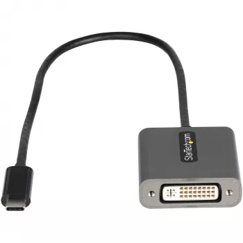 StarTech.com USB-C uz DVI adapteris - 1920x1200p USB-C uz DVI-D adaptera pārveidotājs - USB Type-C uz DVI Displejs/Monitors - Video pārveidotājs - Thunderbolt 3 saderīgs - 12 collu garš pievienots kabelis - Uzlabotā CDP2DVI versija