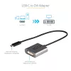 StarTech.com USB-C uz DVI adapteris - 1920x1200p USB-C uz DVI-D adaptera pārveidotājs - USB Type-C uz DVI Displejs/Monitors - Video pārveidotājs - Thunderbolt 3 saderīgs - 12 collu garš pievienots kabelis - Uzlabotā CDP2DVI versija