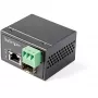 StarTech.com PoE+ industriālais optiskās šķiedras uz Ethernet multivides pārveidotājs 30 W - SFP uz RJ45 - vienmoda/daudzmodu šķiedra uz vara Gigabit Ethernet - mini/kompakts izmērs - IP30/ -40 līdz +75 °C