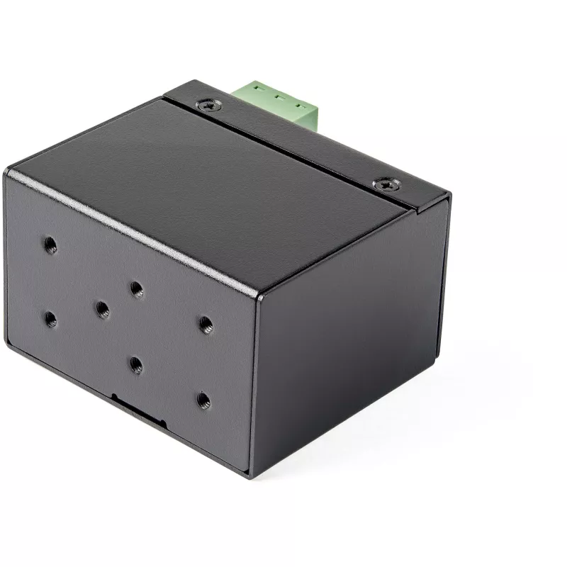 StarTech.com PoE+ industriālais optiskās šķiedras uz Ethernet multivides pārveidotājs 30 W - SFP uz RJ45 - vienmoda/daudzmodu šķiedra uz vara Gigabit Ethernet - mini/kompakts izmērs - IP30/ -40 līdz +75 °C