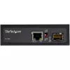 StarTech.com PoE+ rūpnieciskais optiskās šķiedras–Ethernet multivides pārveidotājs 60 W — SFP uz RJ45 — vienmoda/daudzmodu optiskā šķiedra uz vara Gigabit Ethernet — kompakts izmērs — IP30 / -40 līdz +75 °C