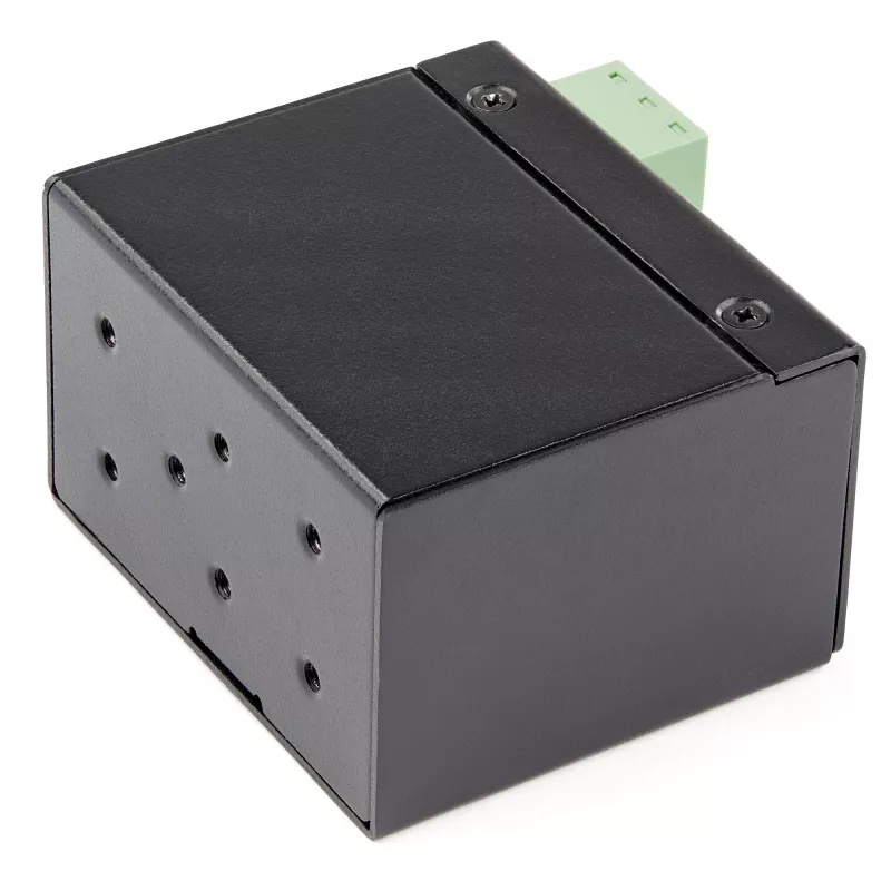 StarTech.com Industrial Fiber to Ethernet Media Converter - 100Mbps SFP to RJ45/Cat6 - Singlemode/Multimode Optical Fiber to Copper tīkls - 12-56V DC - IP-30/ -40 to +75C
