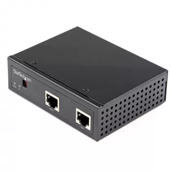 StarTech.com Industrial Gigabit PoE sadalītājs - 90W ātrgaitas Power over Ethernet PoE+++ sadalītājs - 12-48V līdzstrāvas sadalītājs 802.3bt - LAN/RJ45 Ultra PoE uz līdzstrāvas adapteris - -40°C līdz +75°C