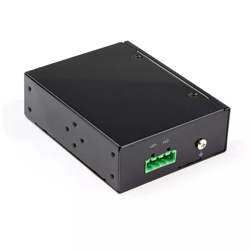 StarTech.com Industrial Gigabit PoE sadalītājs - 90W ātrgaitas Power over Ethernet PoE+++ sadalītājs - 12-48V līdzstrāvas sadalītājs 802.3bt - LAN/RJ45 Ultra PoE uz līdzstrāvas adapteris - -40°C līdz +75°C