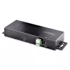 StarTech.com 7 portu industriālais USB 10 Gbps centrmezgls ar strāvas adapteri, metāla, montējams, 5x USB-A un 2x USB-C pakārtotie porti, ESD aizsardzība, darbināms USB centrmezgls, TAA