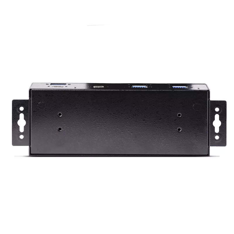 StarTech.com 7 portu industriālais USB 10 Gbps centrmezgls ar strāvas adapteri, metāla, montējams, 5x USB-A un 2x USB-C pakārtotie porti, ESD aizsardzība, darbināms USB centrmezgls, TAA