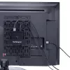StarTech.com Universal TV Accessory Mount - Adjustable TV & Wall Mount Bracket - Media Players/Router/Modem/AV Switches & Extenders/Apple TV - Hidden kabelis Box Mount Behind TV - 11lb (5kg)