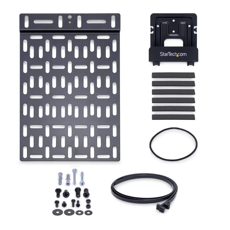 StarTech.com Universal TV Accessory Mount - Adjustable TV & Wall Mount Bracket - Media Players/Router/Modem/AV Switches & Extenders/Apple TV - Hidden kabelis Box Mount Behind TV - 11lb (5kg)